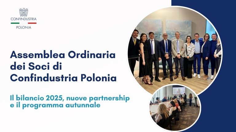 Assemblea Ordinaria dei Soci di Confindustria Polonia: approvato il bilancio 2025, nuove partnership e presentato il programma autunnale